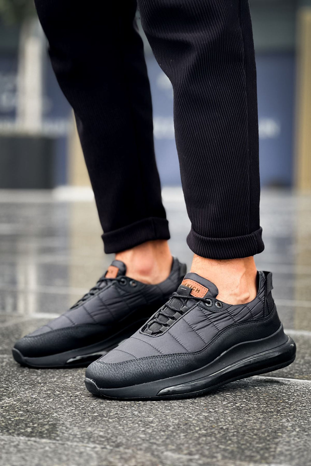 Sporty Runner Premium Erkek Sneaker Siyah