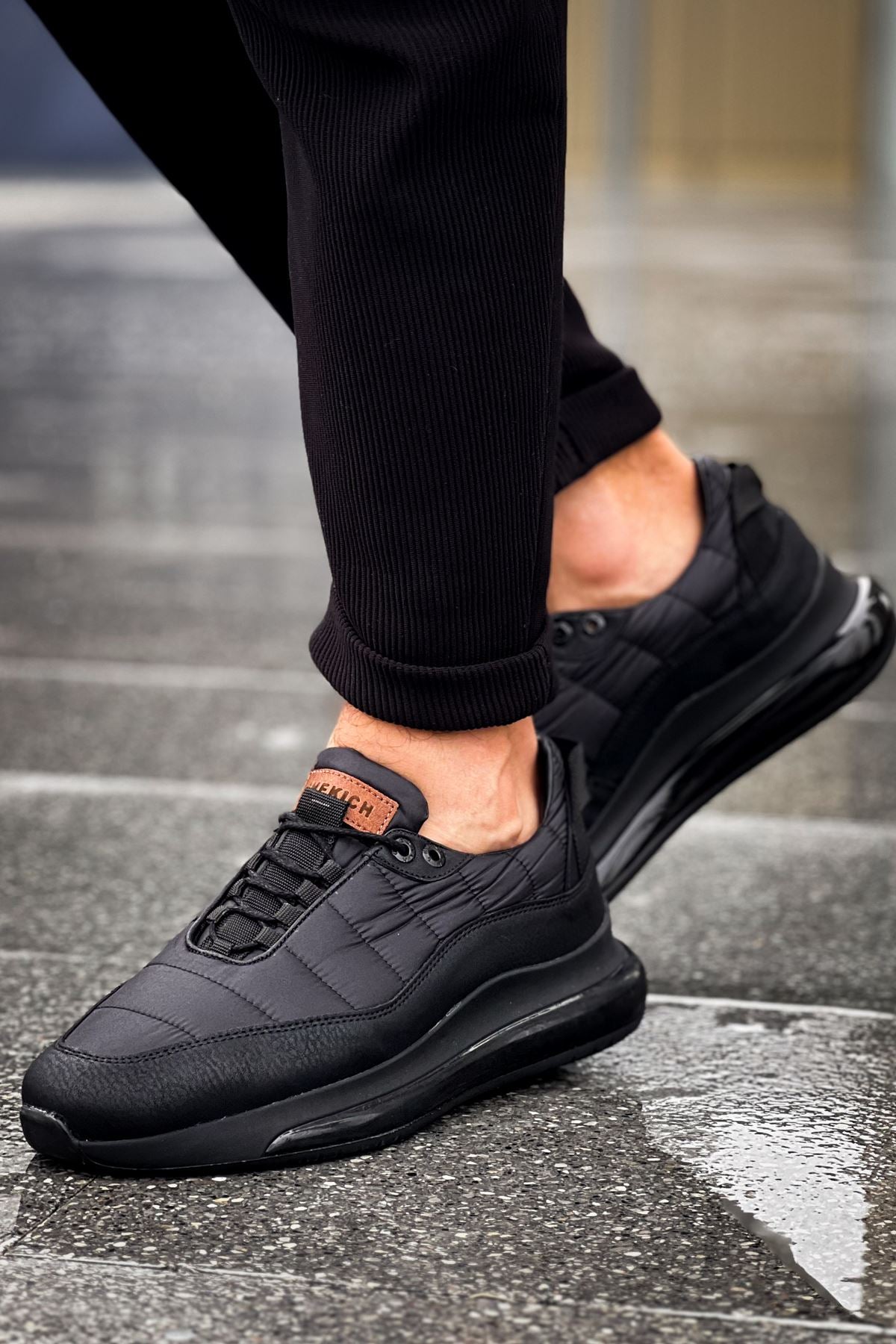 Sporty Runner Premium Erkek Sneaker Siyah