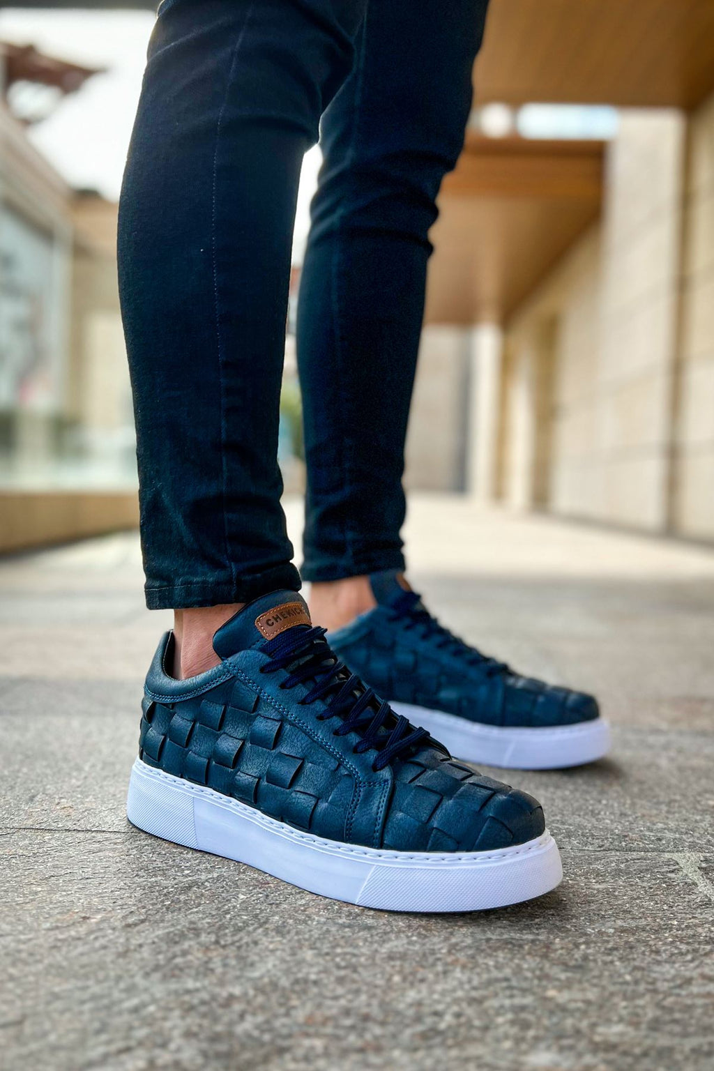 Vimini Bağcıklı Şık Günlük Erkek Spor Ayakkabı Lacivert