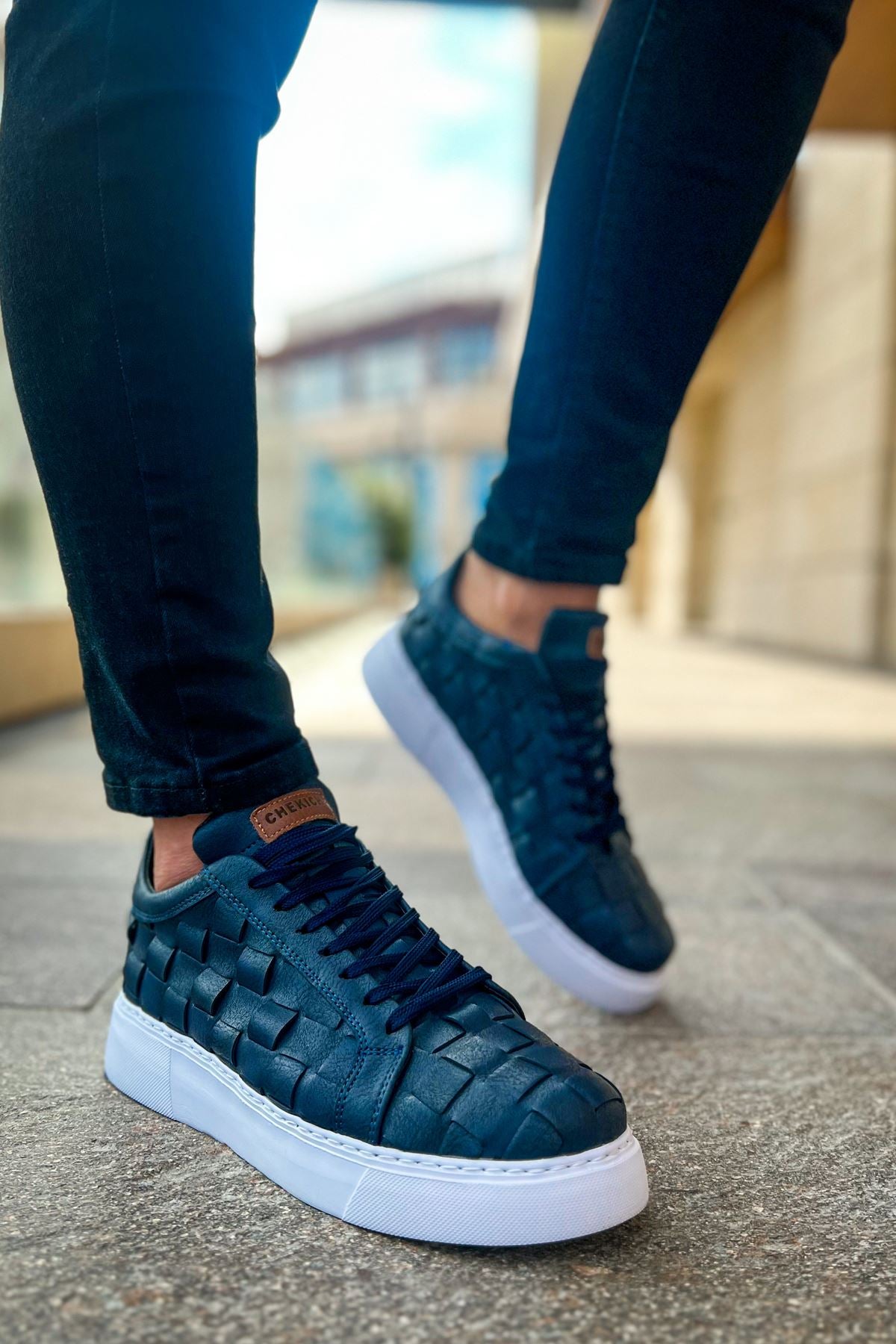 Vimini Bağcıklı Şık Günlük Erkek Spor Ayakkabı Lacivert