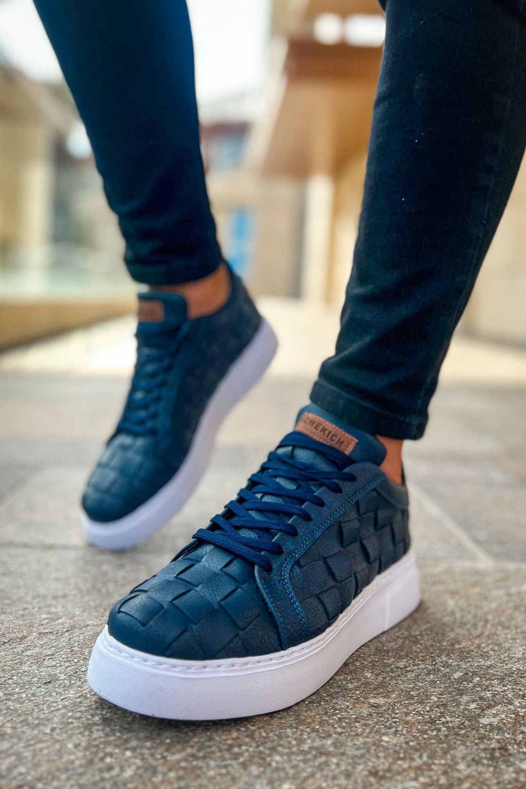 Vimini Bağcıklı Şık Günlük Erkek Spor Ayakkabı Lacivert