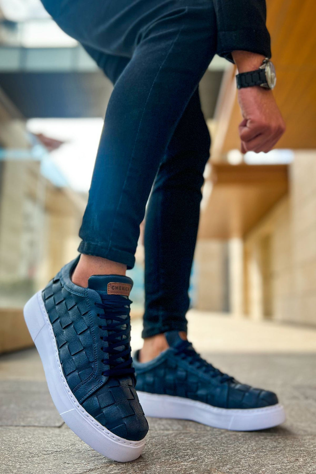 Vimini Bağcıklı Şık Günlük Erkek Spor Ayakkabı Lacivert