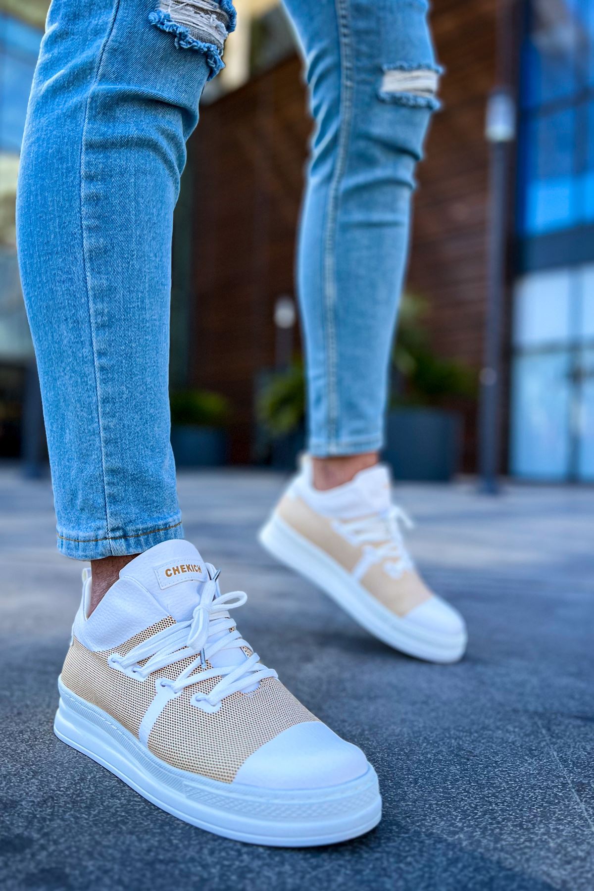 ZRC219 Laser Premium Bağcıklı Erkek Ayakkabı Beyaz