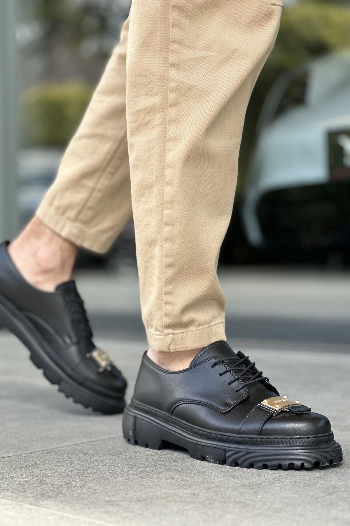 ZRC2402 Günlük Bağcıklı Casual Erkek Ayakkabı Siyah