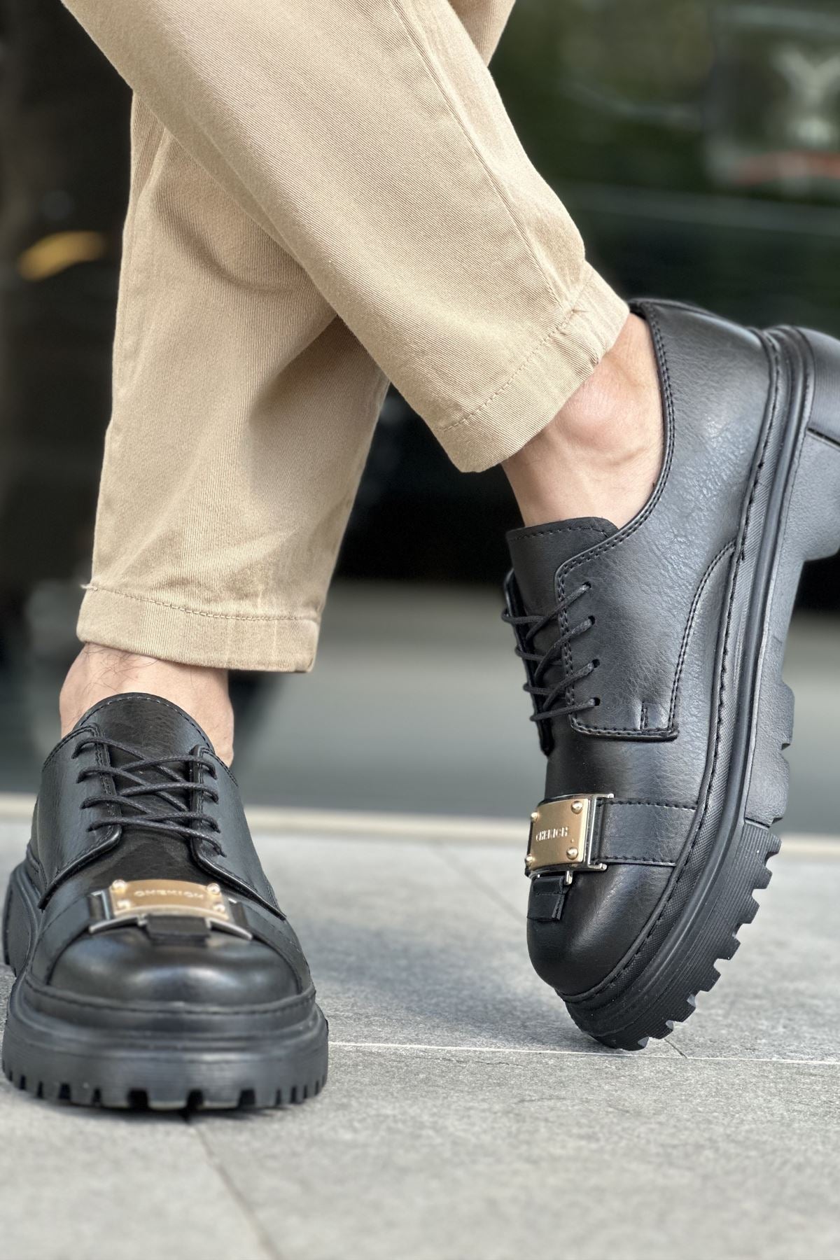 ZRC2402 Günlük Bağcıklı Casual Erkek Ayakkabı Siyah