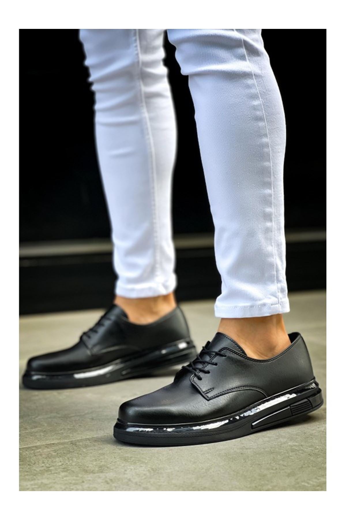 ZRC2403 Premium Günlük Erkek Klasik Ayakkabı Siyah