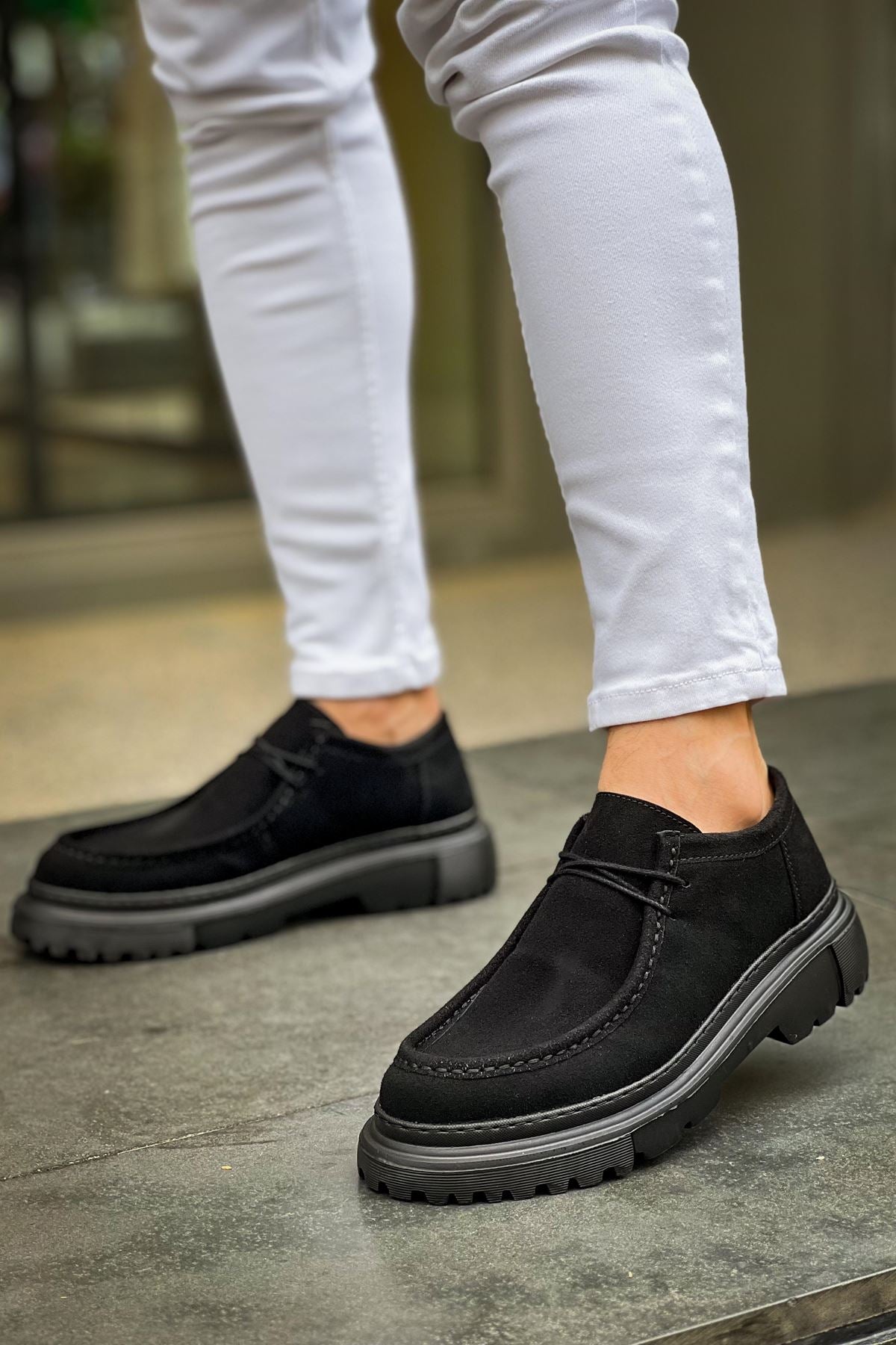 Castle Premium Tarz Casual Erkek Ayakkabı Siyah Süet
