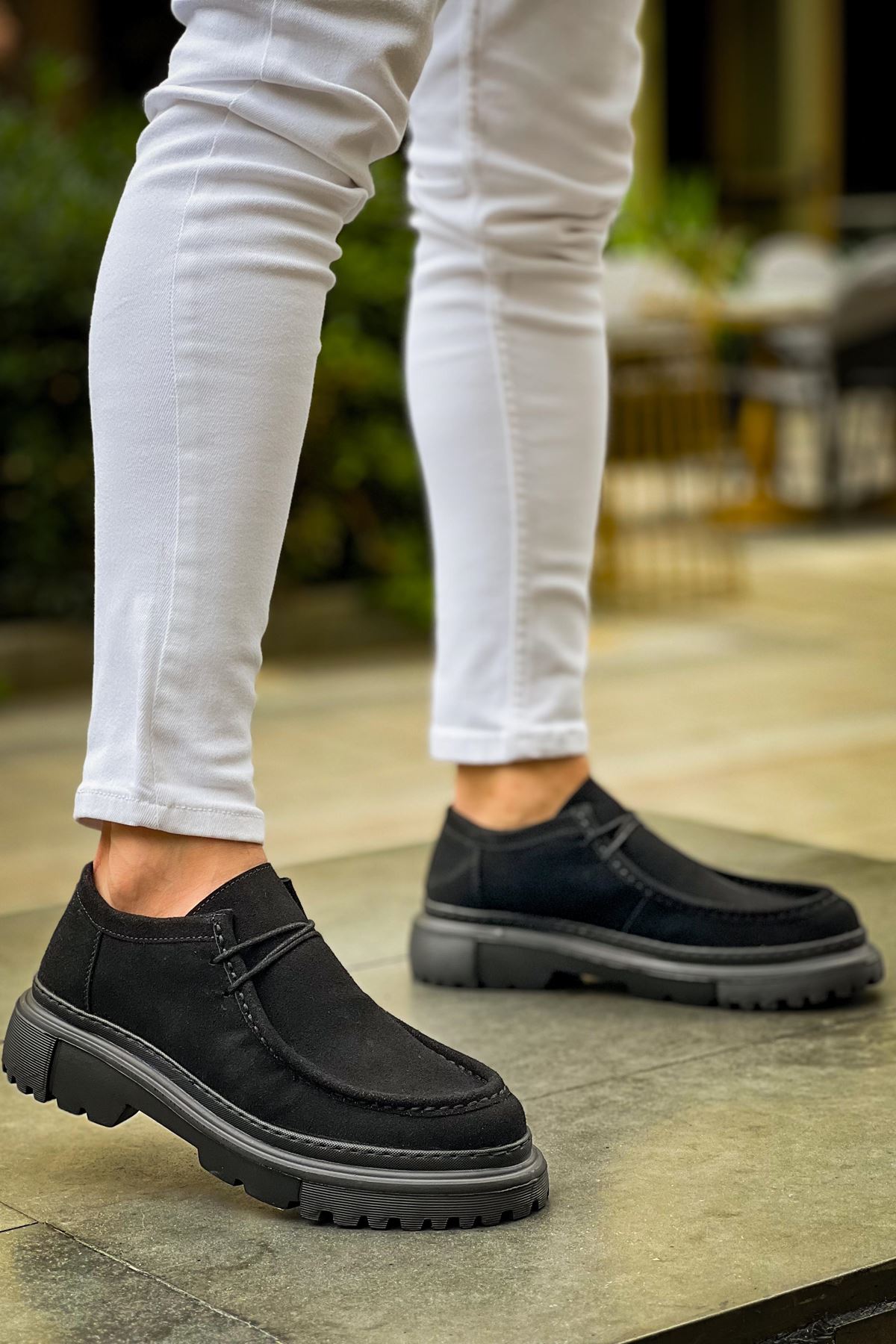 Castle Premium Tarz Casual Erkek Ayakkabı Siyah Süet