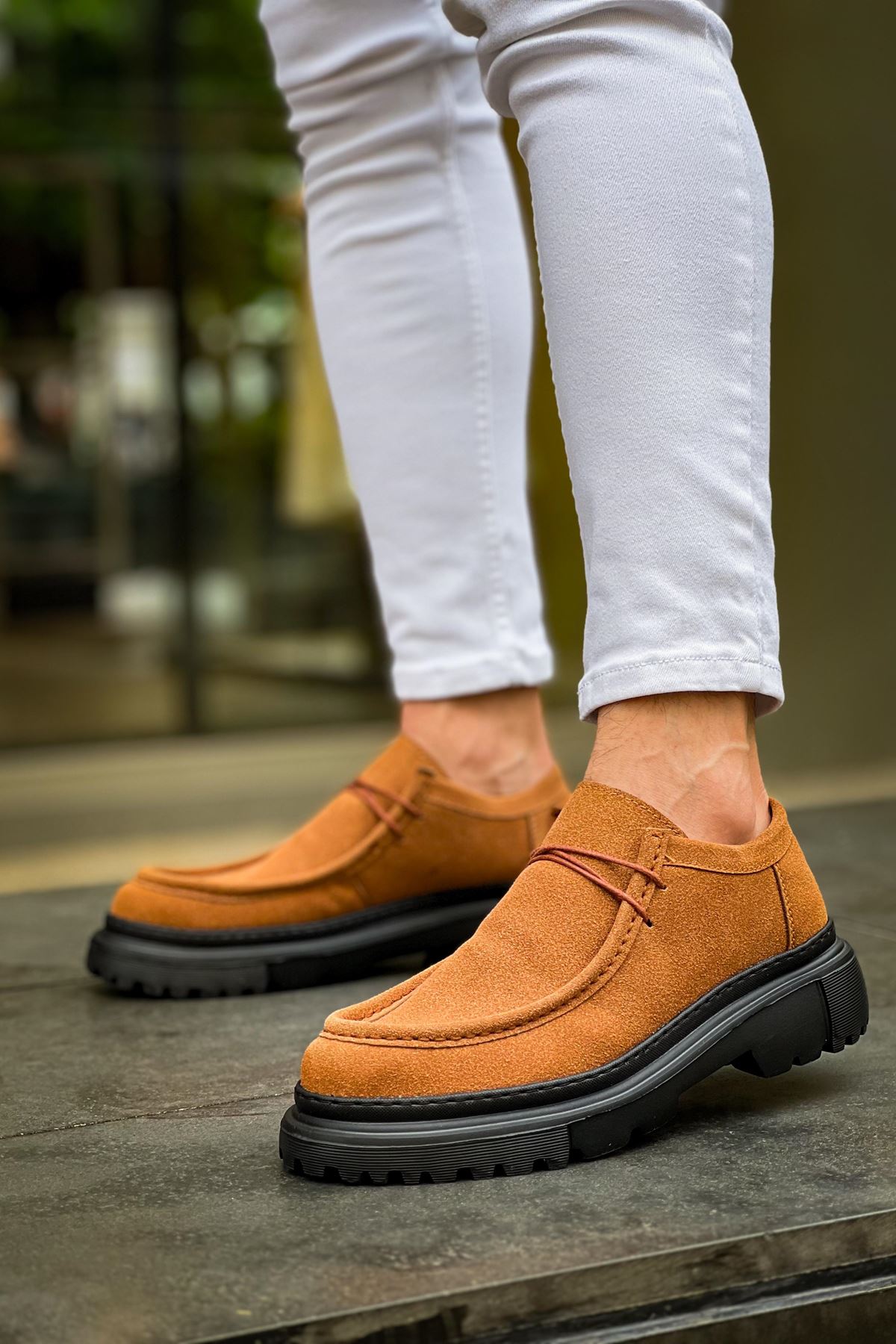 Castle Premium Tarz Casual Erkek Ayakkabı Taba Süet