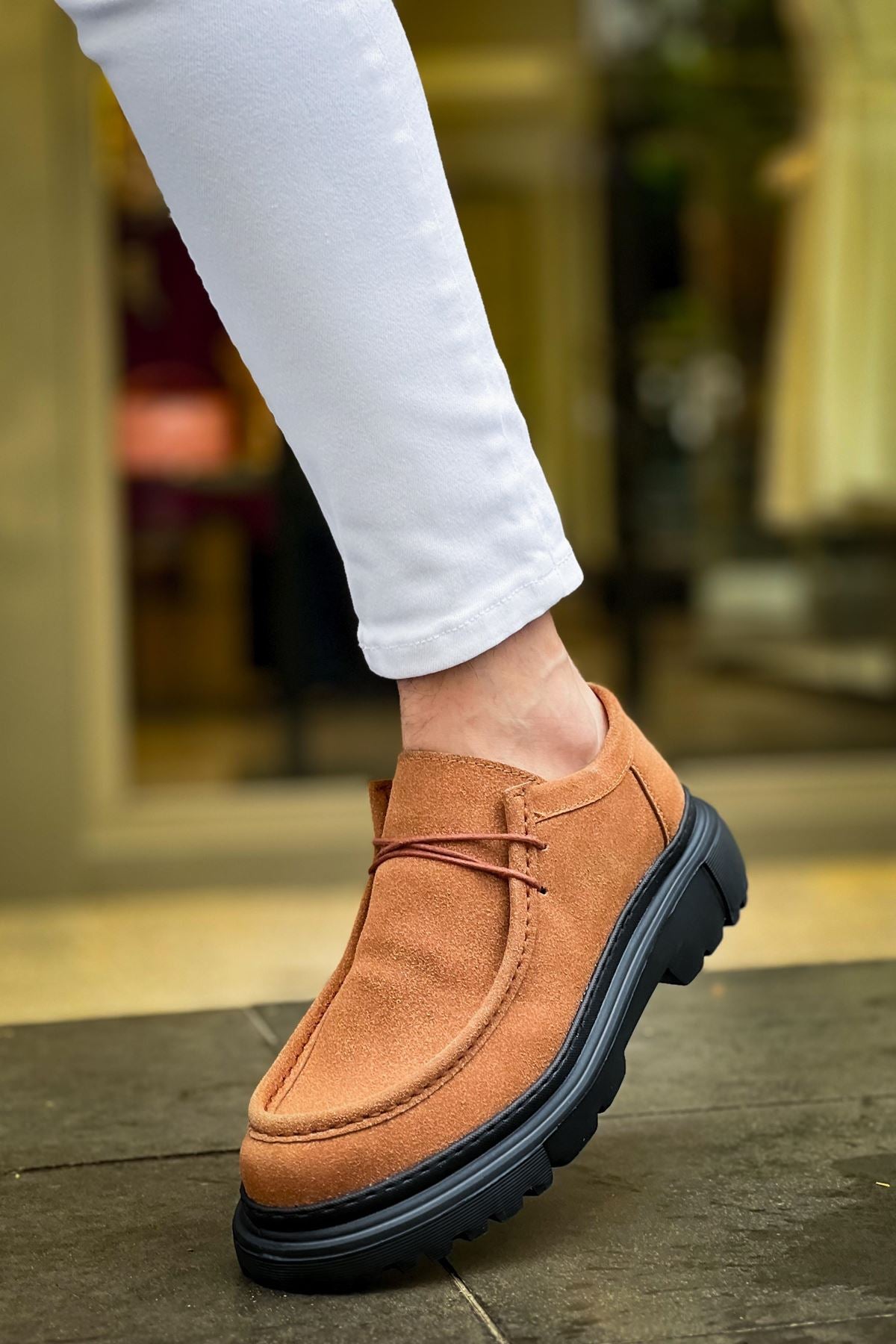 Castle Premium Tarz Casual Erkek Ayakkabı Taba Süet