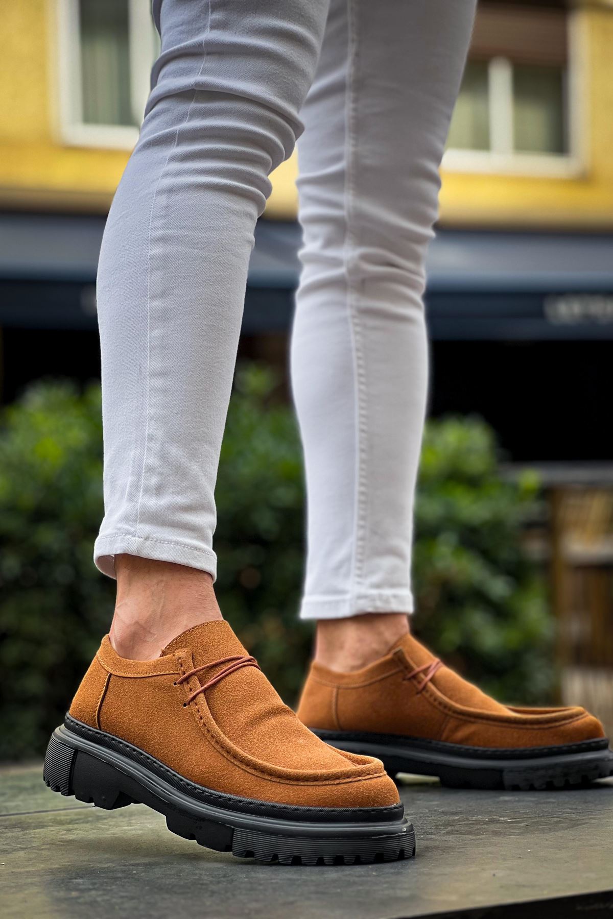 Castle Premium Tarz Casual Erkek Ayakkabı Taba Süet