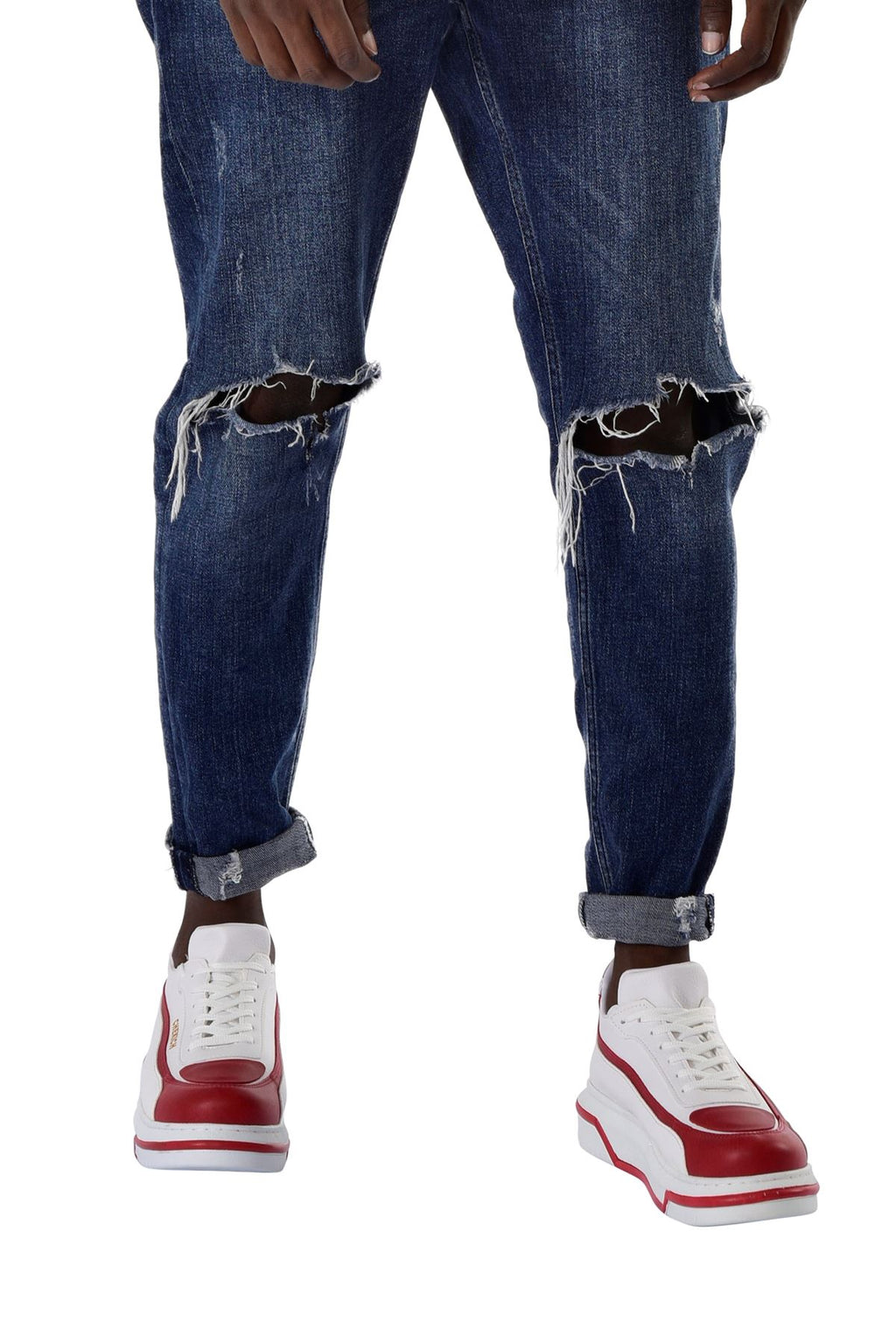 Signature Line Up Erkek Bağcıklı Sneaker Kırmızı Beyaz