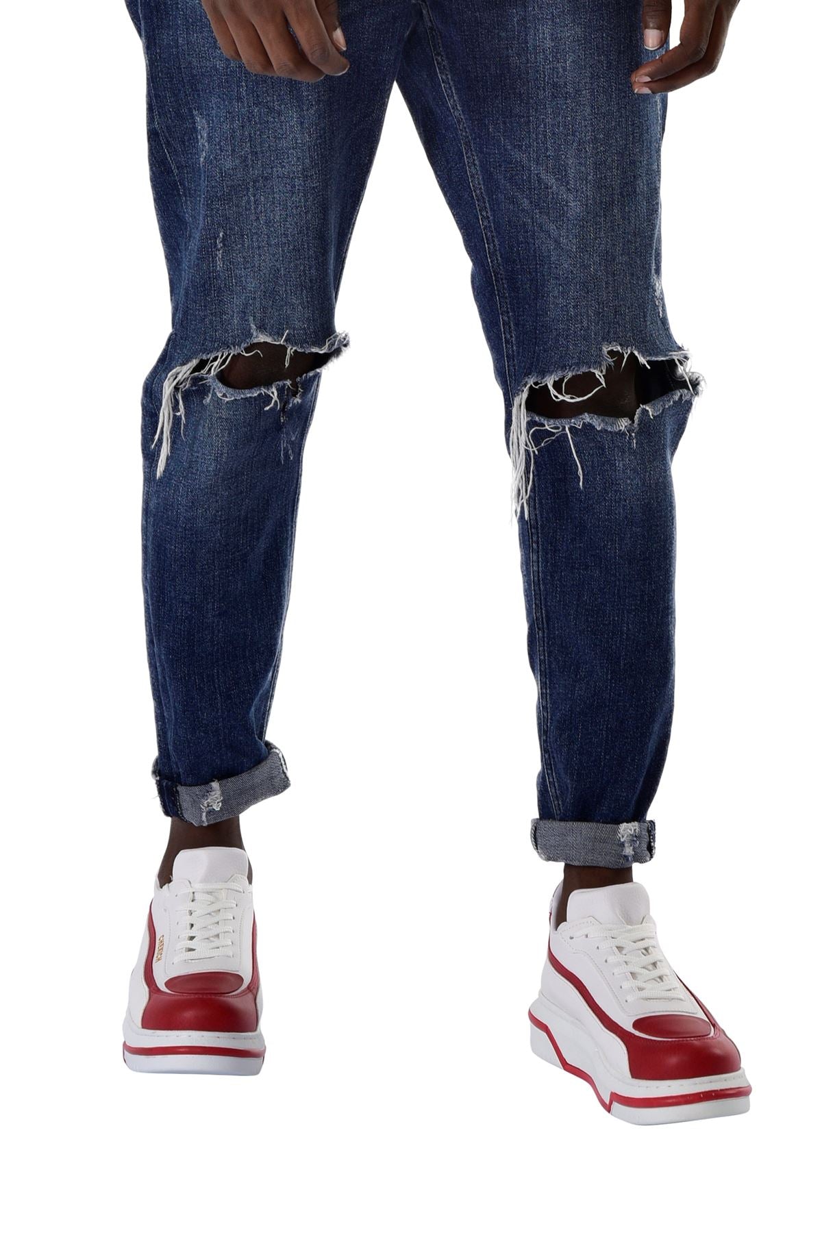 Signature Line Up Erkek Bağcıklı Sneaker Kırmızı Beyaz