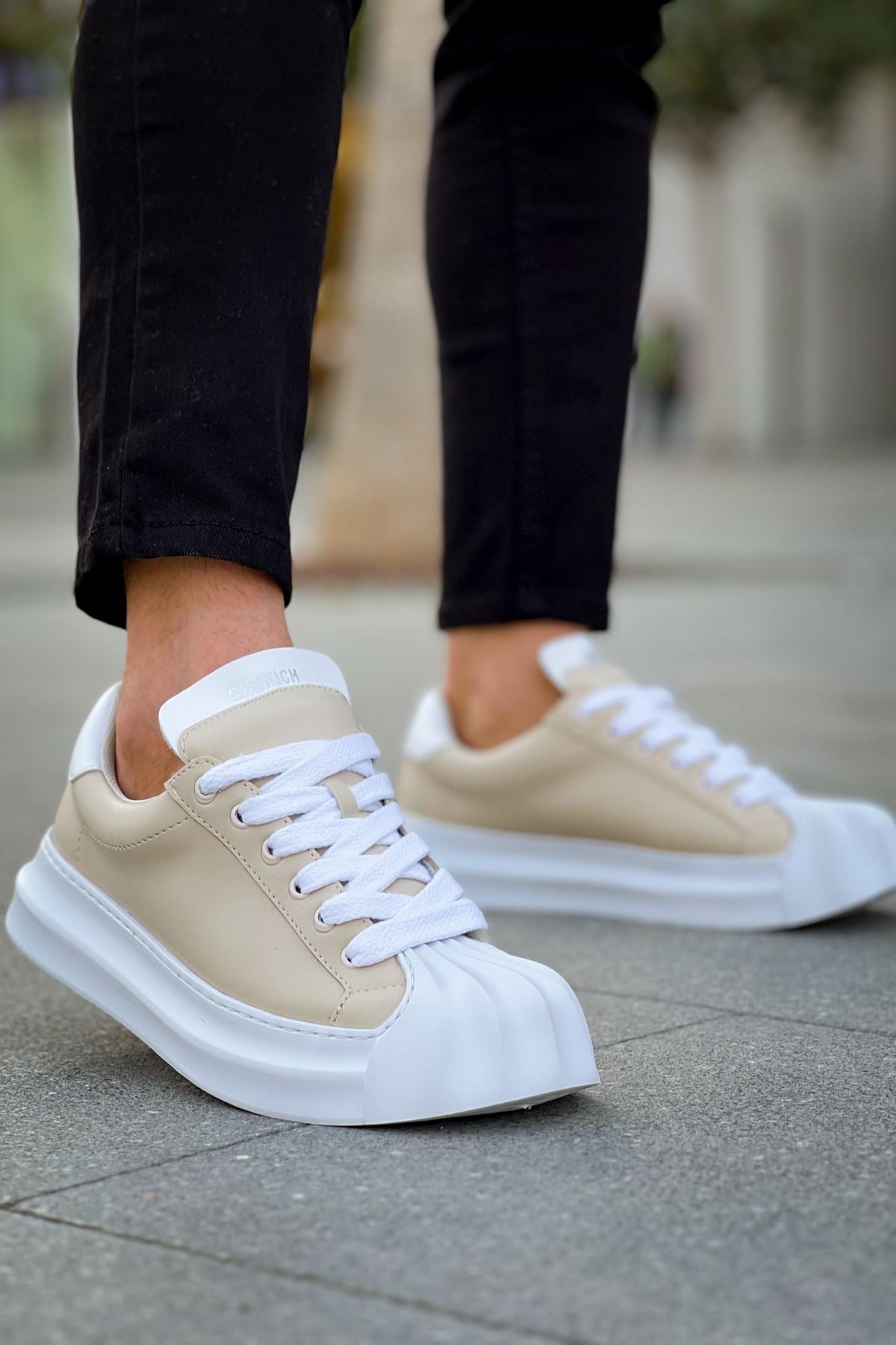 Artenay  Premium Bağcıklı Erkek Sneaker Bej