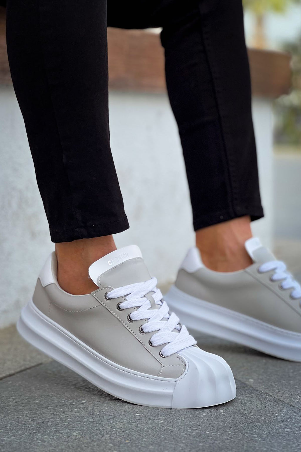 Artenay  Premium Bağcıklı Erkek Sneaker Gri