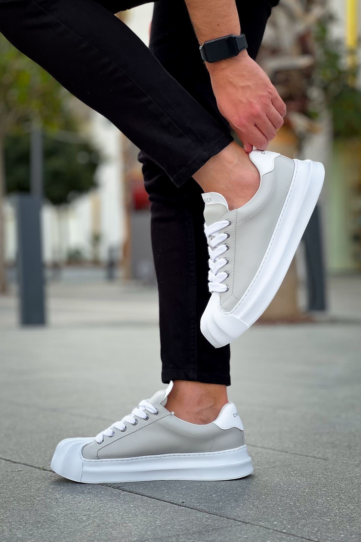 Artenay  Premium Bağcıklı Erkek Sneaker Gri
