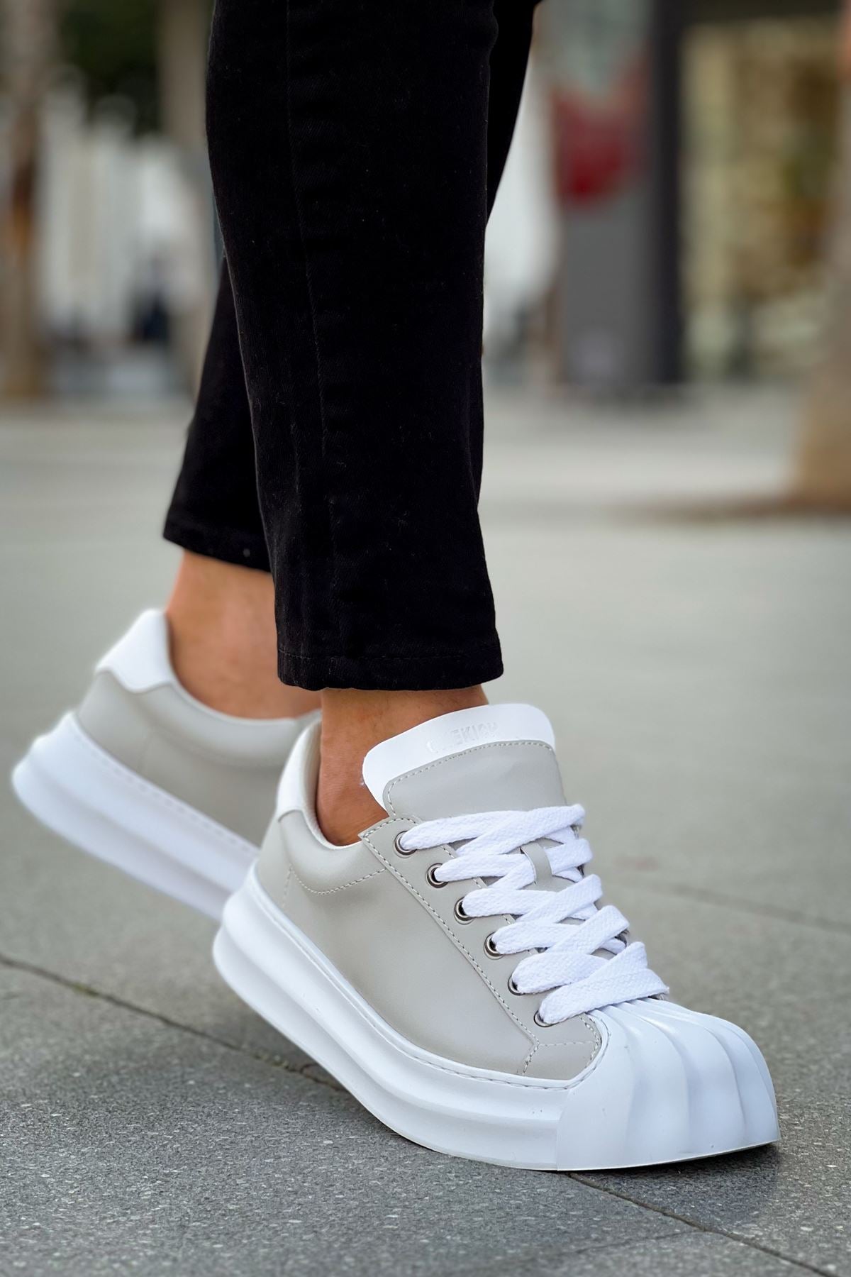 Artenay  Premium Bağcıklı Erkek Sneaker Gri