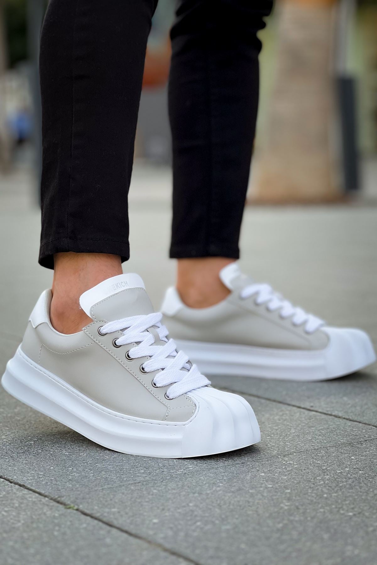 Artenay  Premium Bağcıklı Erkek Sneaker Gri
