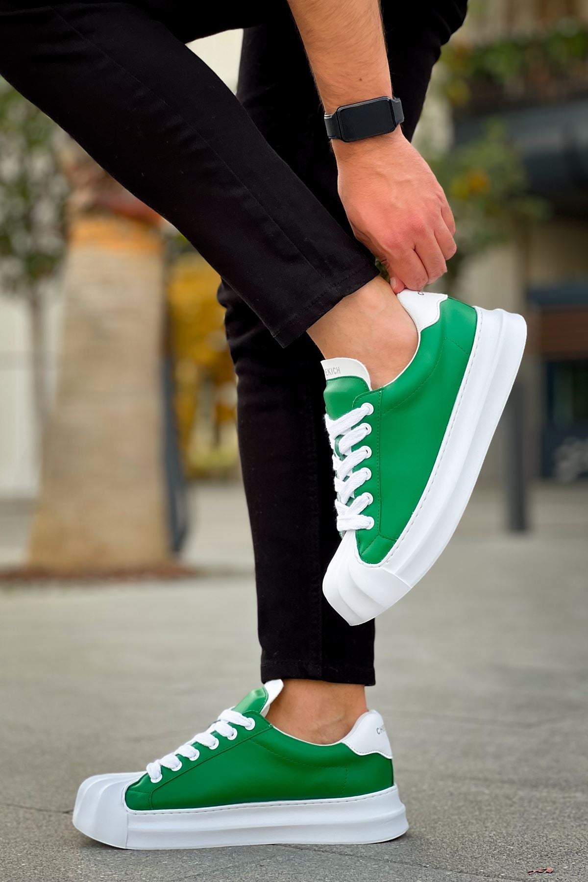 Artenay Premium Bağcıklı Erkek Sneaker Yeşil