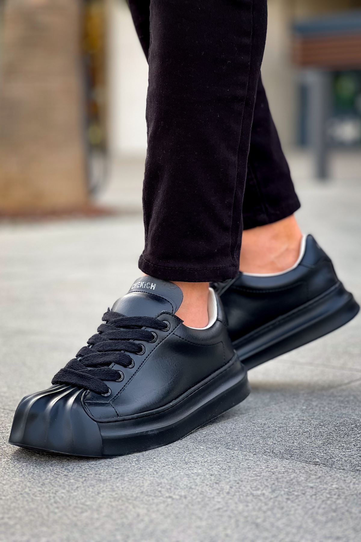 Artenay  Premium Bağcıklı Erkek Sneaker Siyah