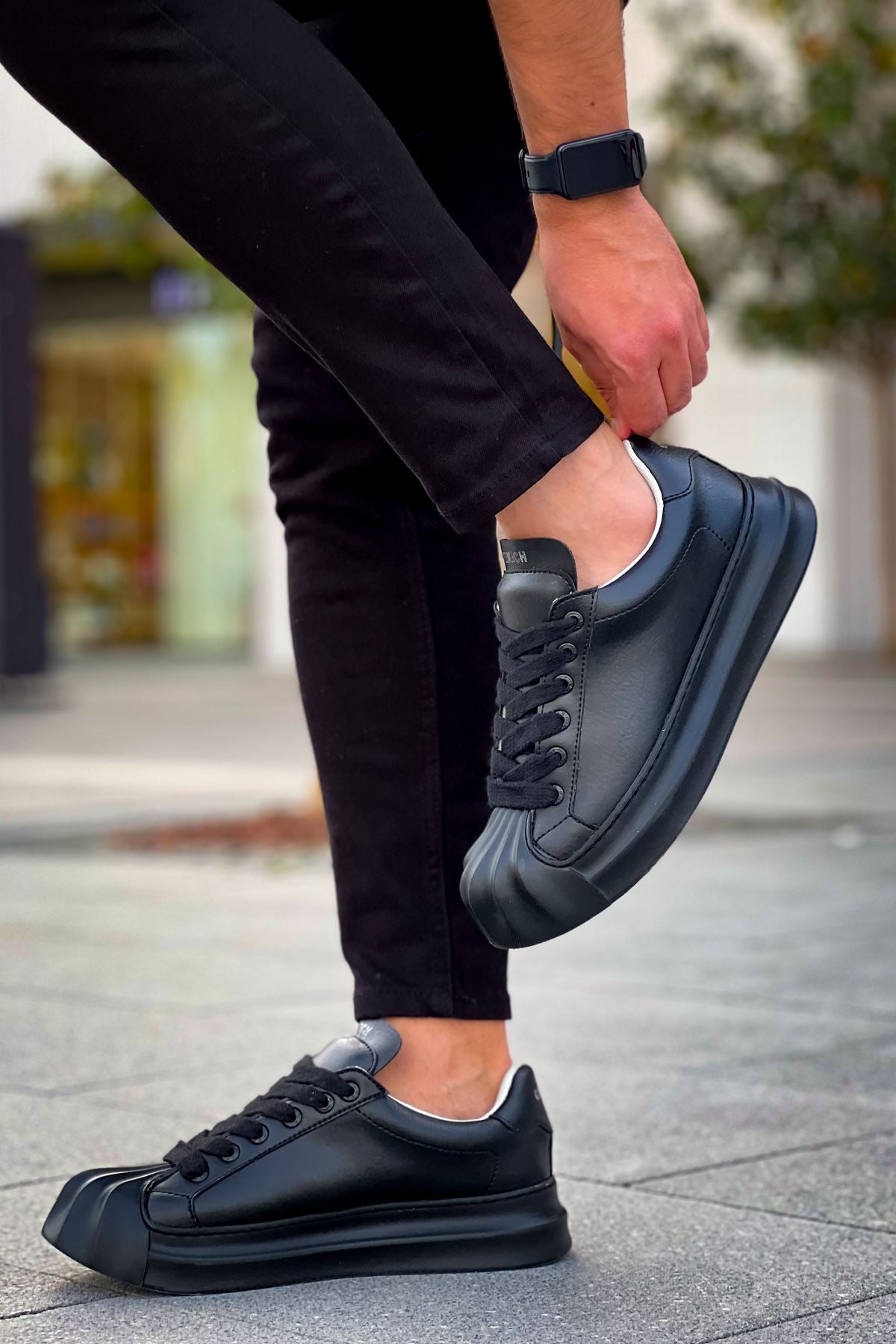 Artenay  Premium Bağcıklı Erkek Sneaker Siyah