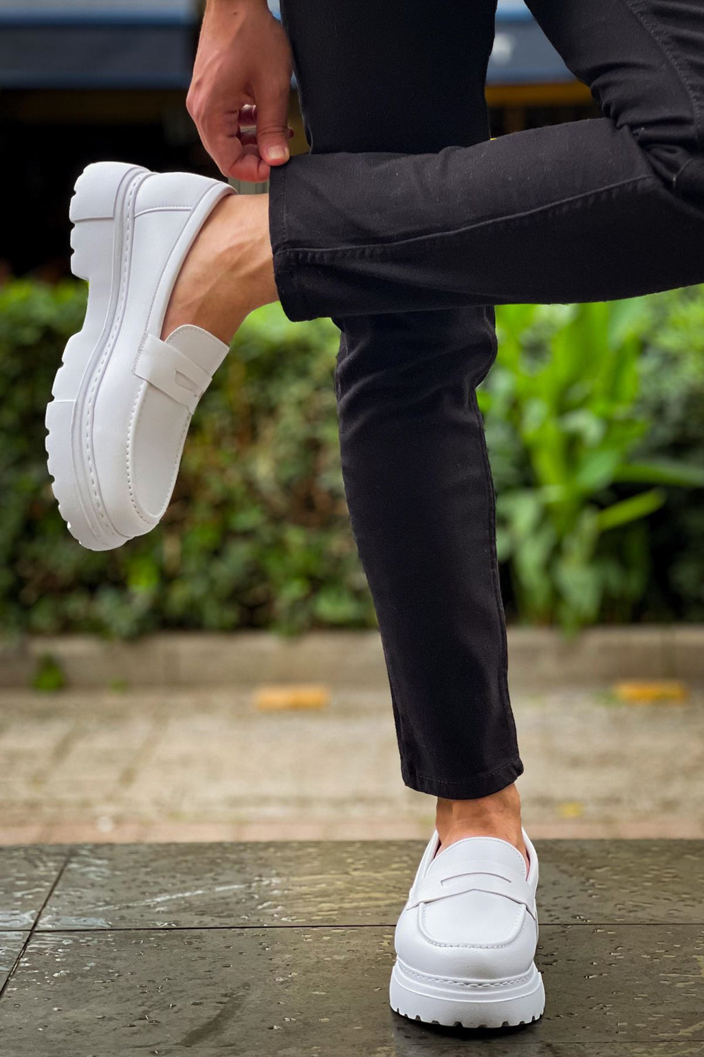 ZRC2417 Premium Günlük Erkek Klasik Ayakkabı Beyaz