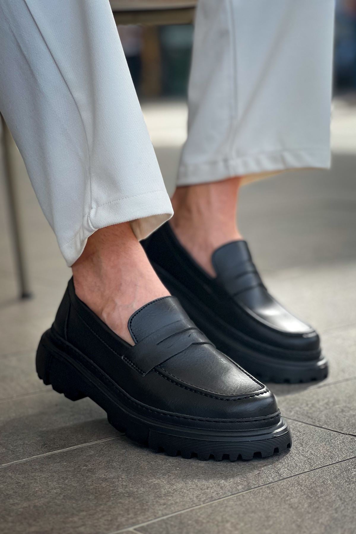 ZRC2417 Premium Günlük Erkek Klasik Ayakkabı Siyah