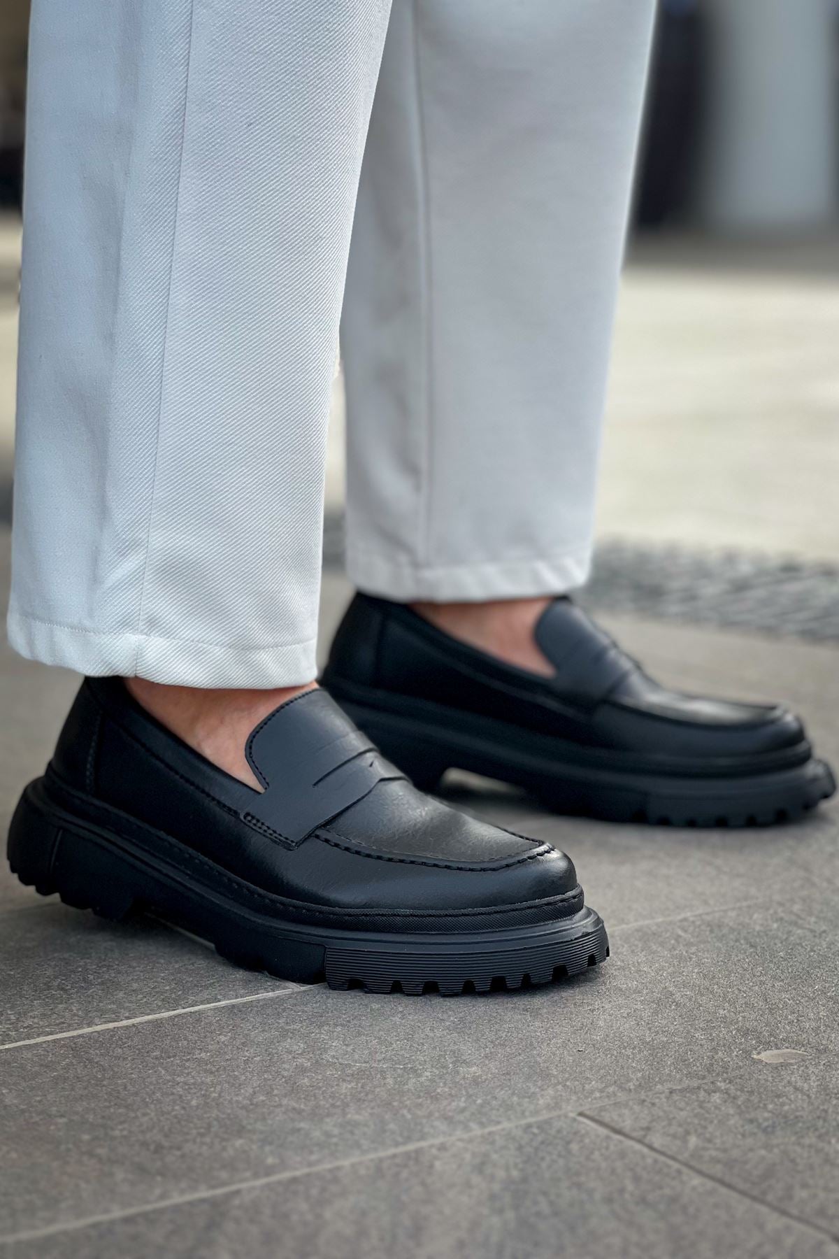 ZRC2417 Premium Günlük Erkek Klasik Ayakkabı Siyah