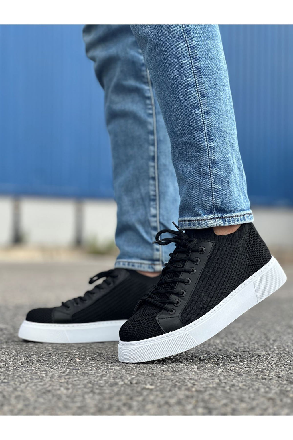 ZRC2423 Günlük Rahat Triko Erkek Spor Ayakkabı Siyah