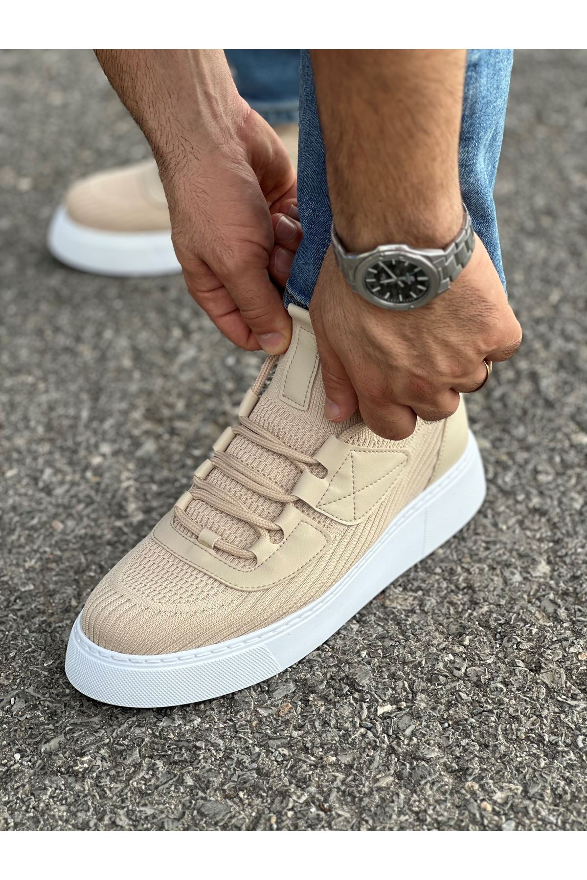 Triko Premium Günlük Ultra Rahat Erkek Ayakkabı Bej