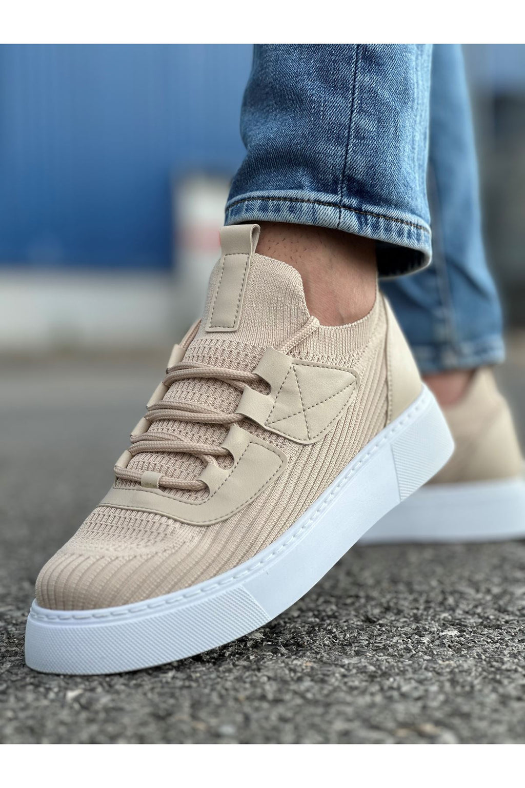 Triko Premium Günlük Ultra Rahat Erkek Ayakkabı Bej