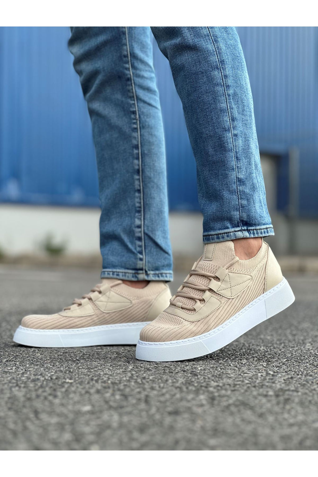 Triko Premium Günlük Ultra Rahat Erkek Ayakkabı Bej