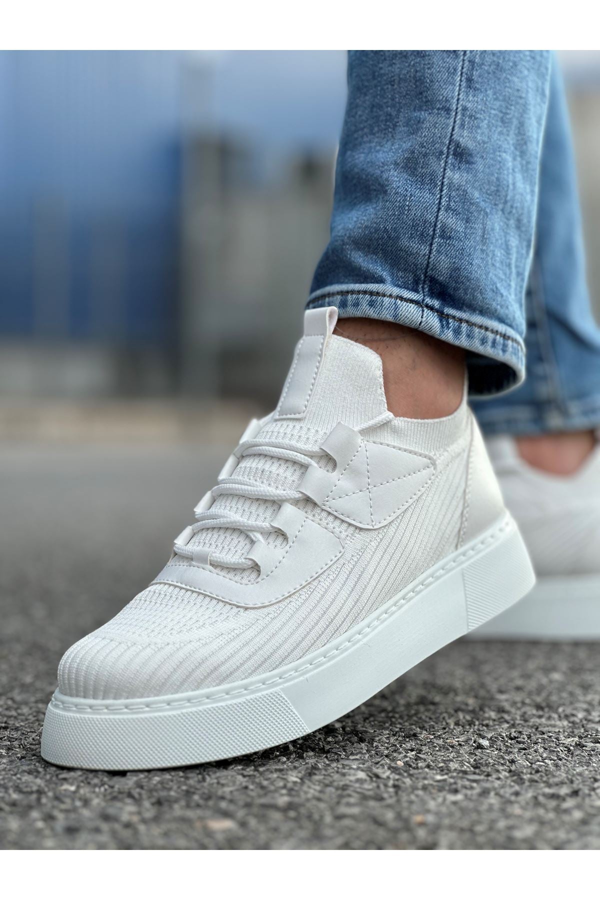 Triko Premium Günlük Ultra Rahat Erkek Ayakkabı Beyaz