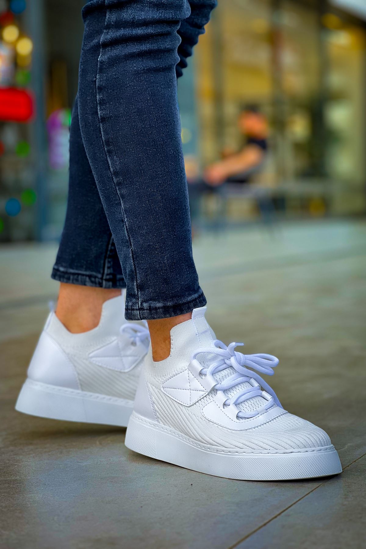 Triko Premium Günlük Ultra Rahat Erkek Ayakkabı Beyaz