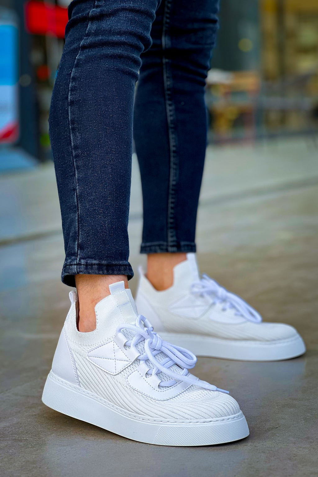 Triko Premium Günlük Ultra Rahat Erkek Ayakkabı Beyaz