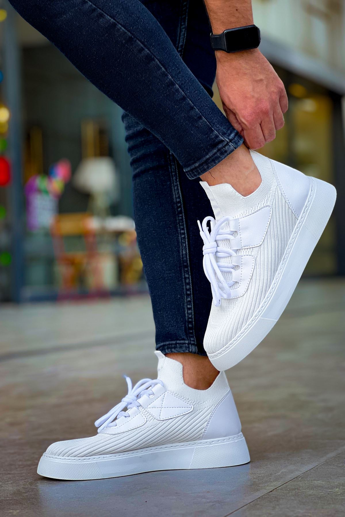 Triko Premium Günlük Ultra Rahat Erkek Ayakkabı Beyaz
