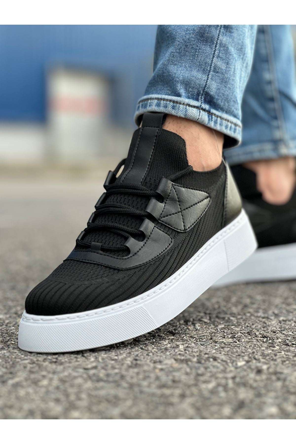 Triko Premium Günlük Ultra Rahat Erkek Ayakkabı Siyah