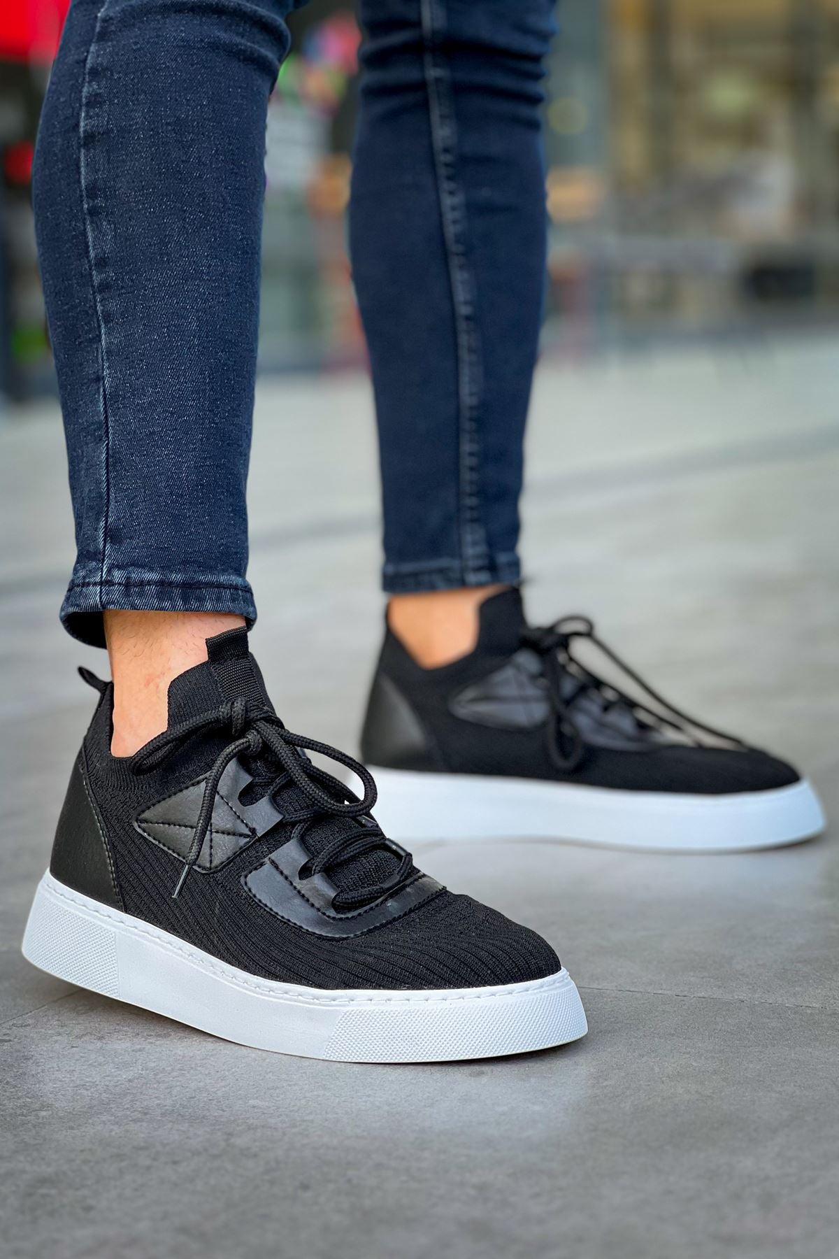 Triko Premium Günlük Ultra Rahat Erkek Ayakkabı Siyah