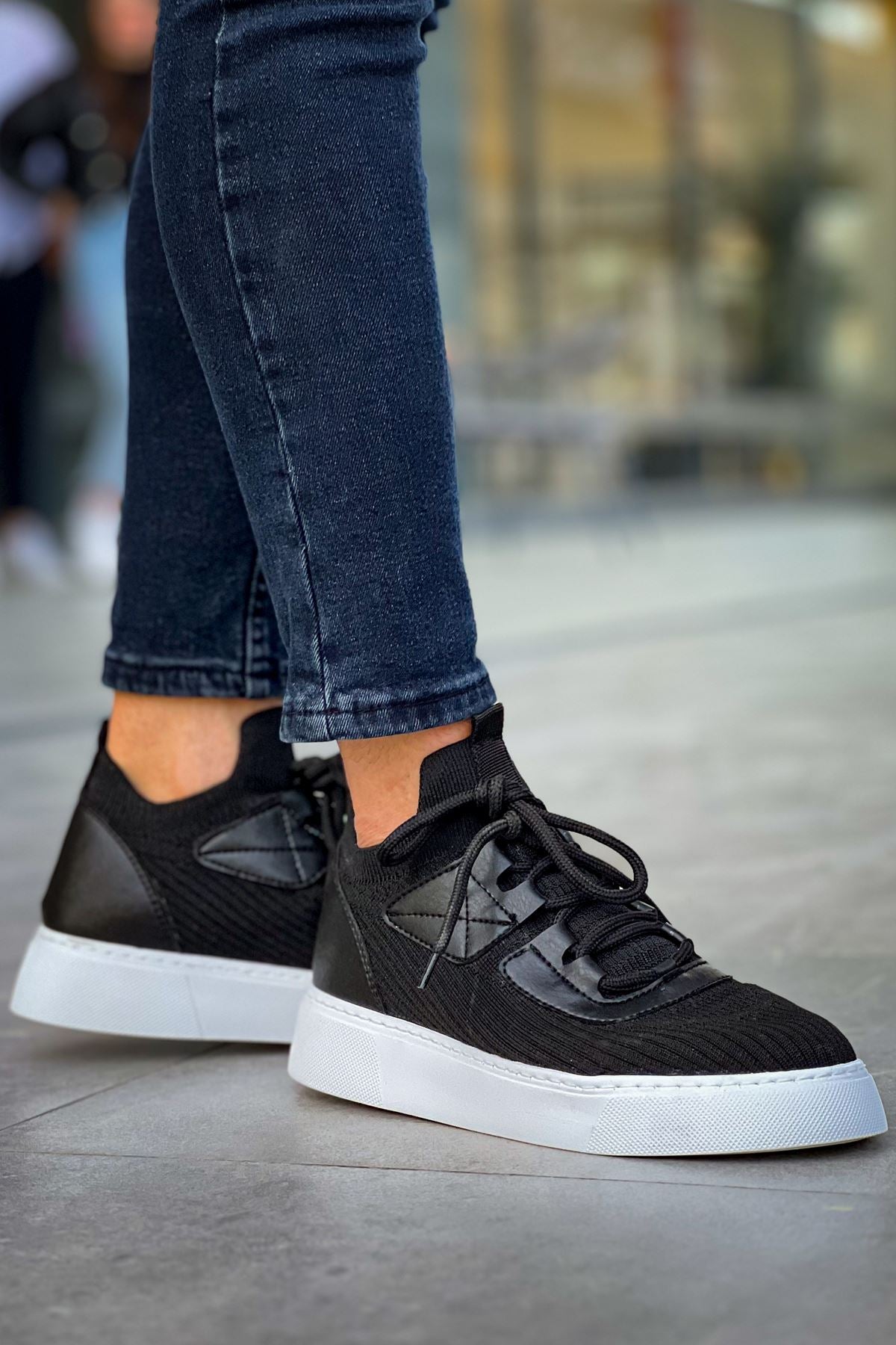 Triko Premium Günlük Ultra Rahat Erkek Ayakkabı Siyah