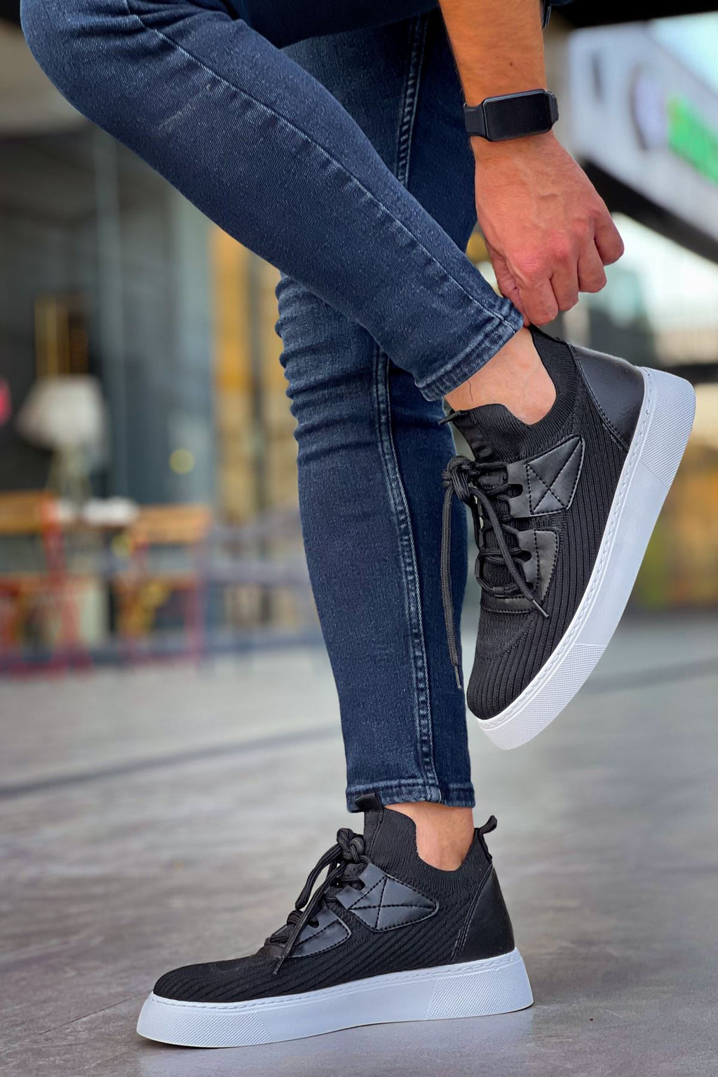 Triko Premium Günlük Ultra Rahat Erkek Ayakkabı Siyah