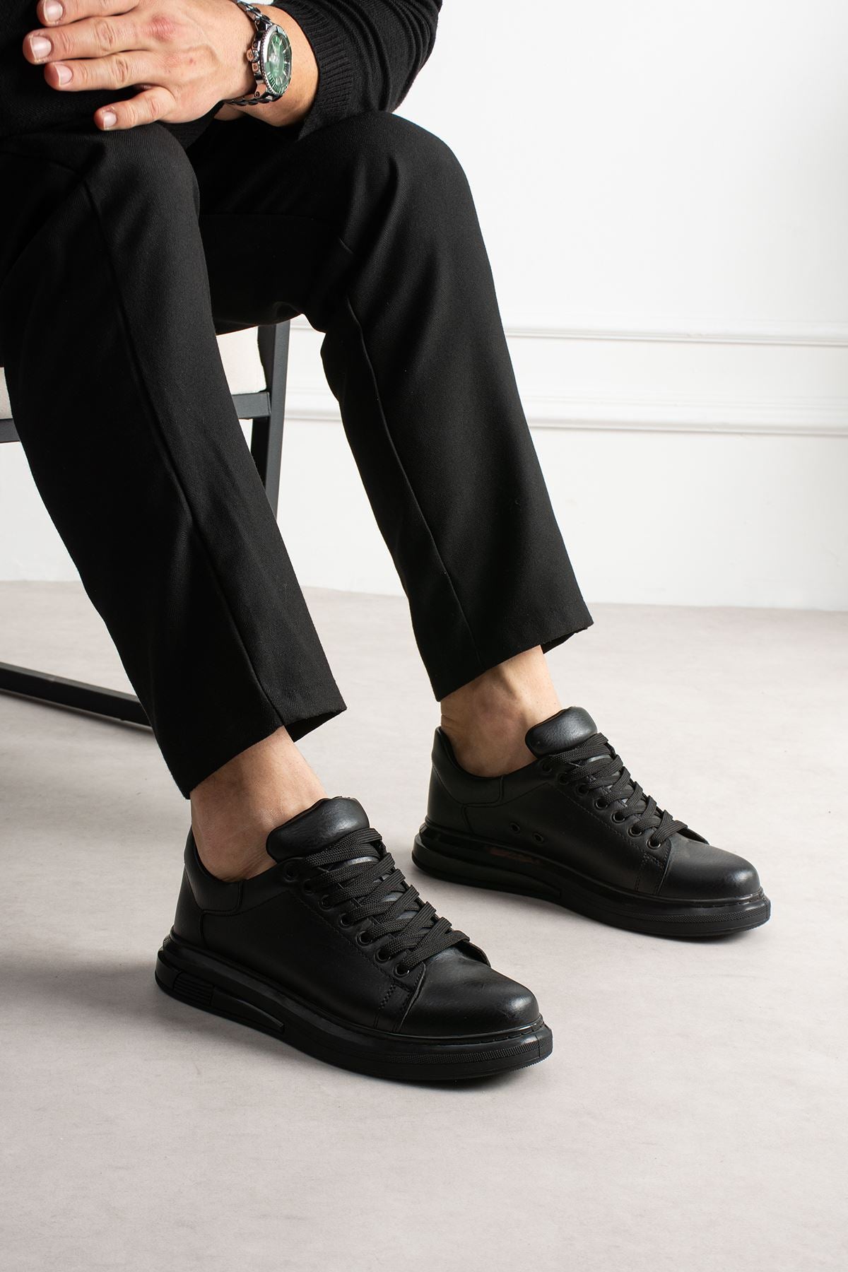 ZRC2457 - Premium Günlük Erkek Casual Sneaker Siyah
