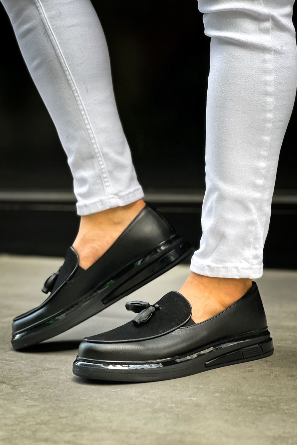 ZRC2502 Premium Erkek Loafer Klasik Ayakkabı Siyah