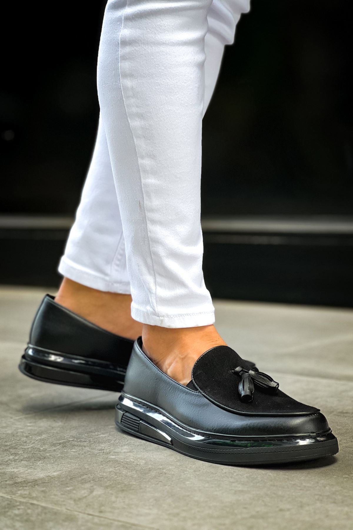 ZRC2502 Premium Erkek Loafer Klasik Ayakkabı Siyah