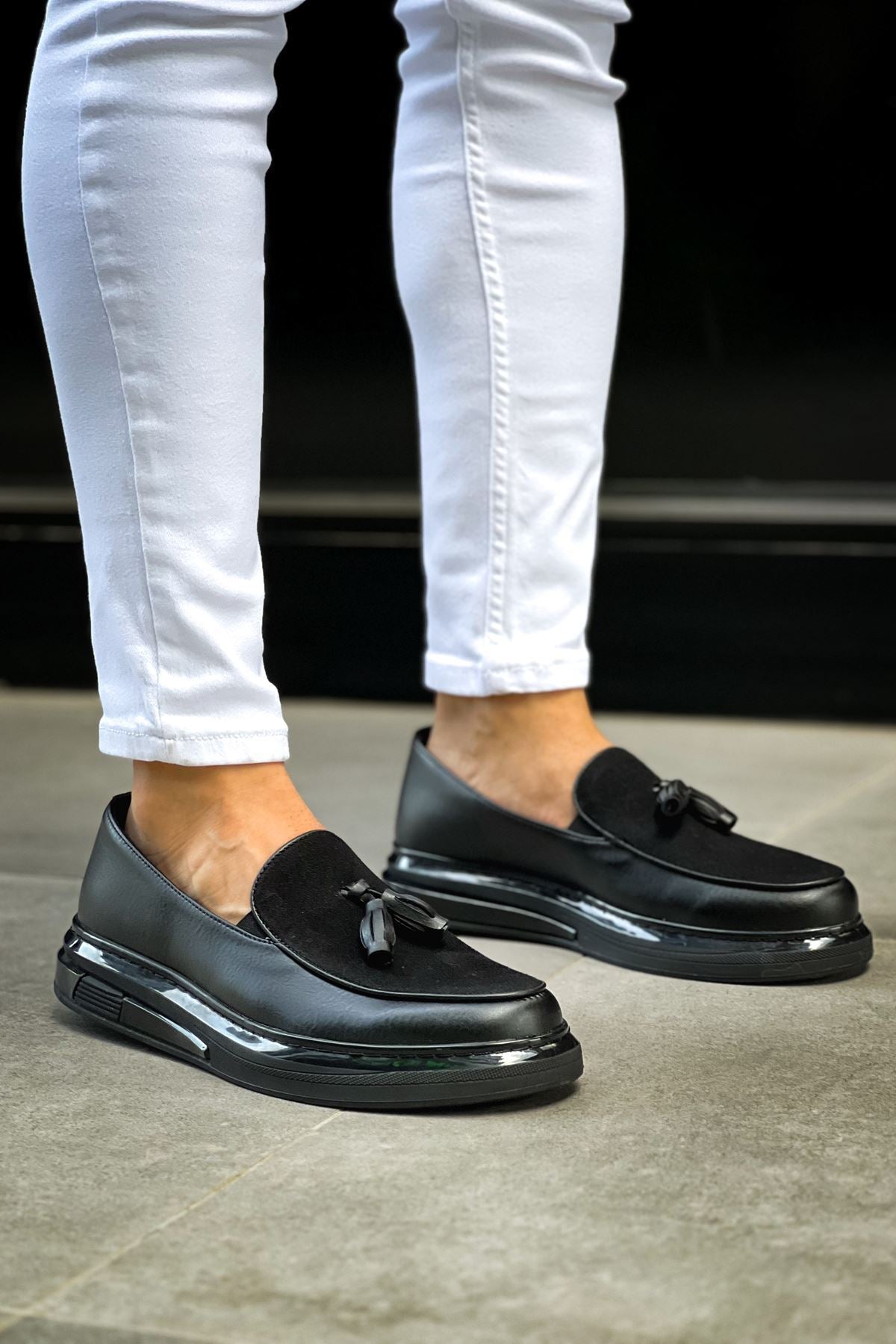 ZRC2502 Erkek Loafer Klasik Ayakkabı Siyah