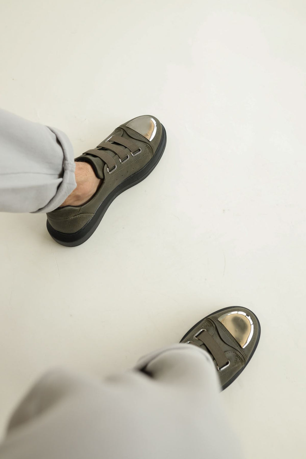 Latakia Premium Lastikli Erkek Günlük Sneaker Haki