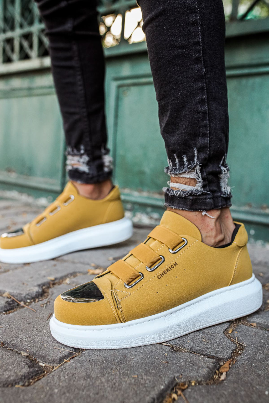 Mironte Premium Comfort Lastikli Erkek Spor Ayakkabı Camel