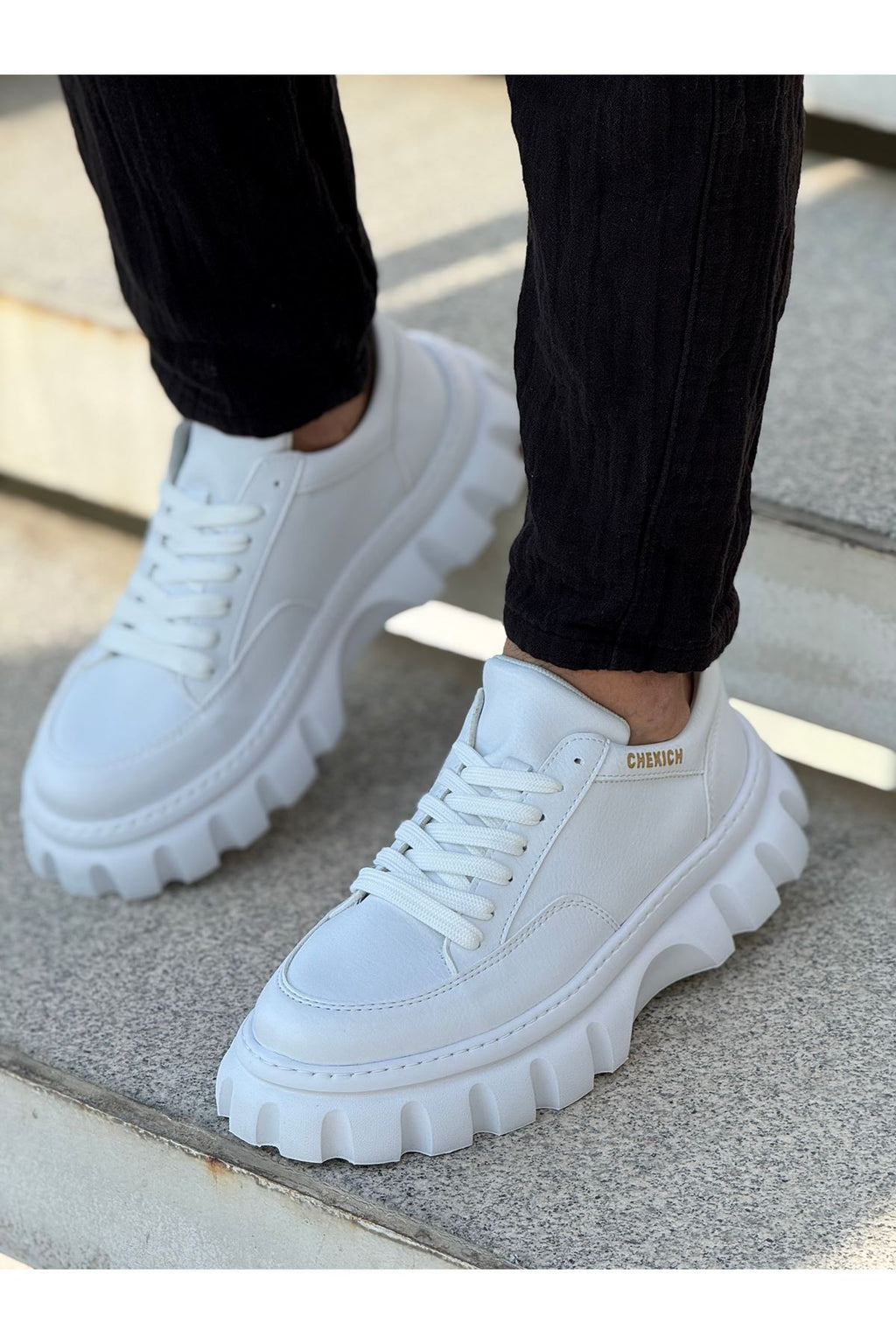 Cortex Premium Traktör Taban Erkek Sneaker Beyaz