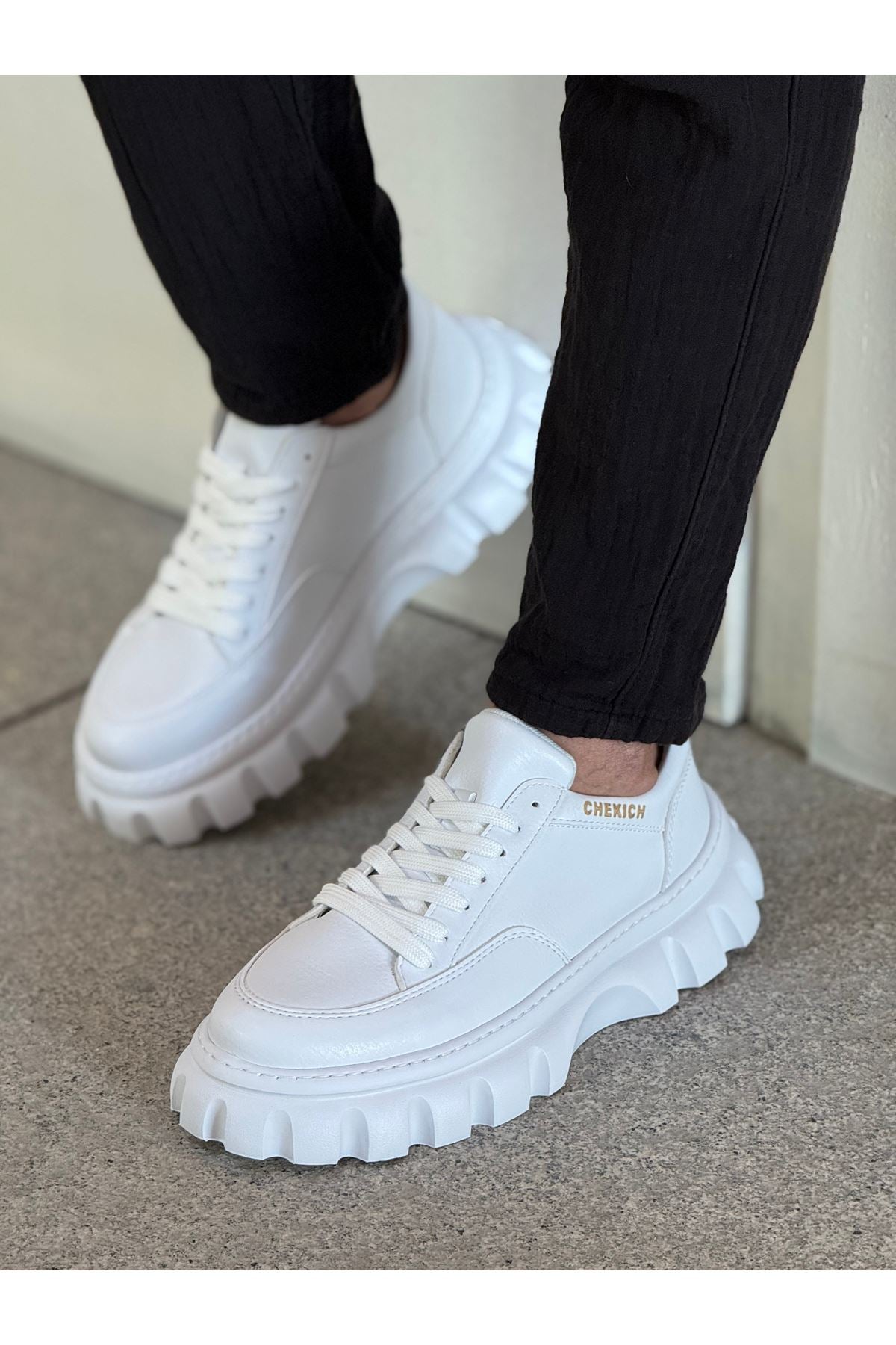 Cortex Premium Traktör Taban Erkek Sneaker Beyaz