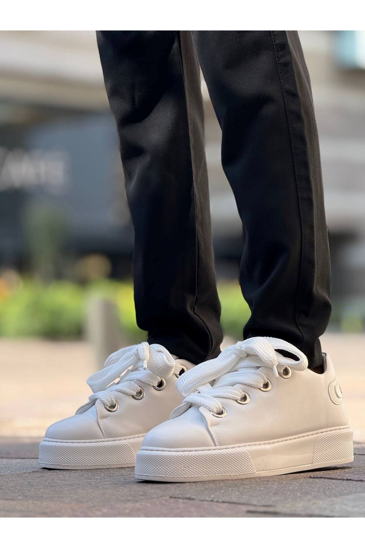 Anjelino Premium Erkek Günlük Sneaker Beyaz