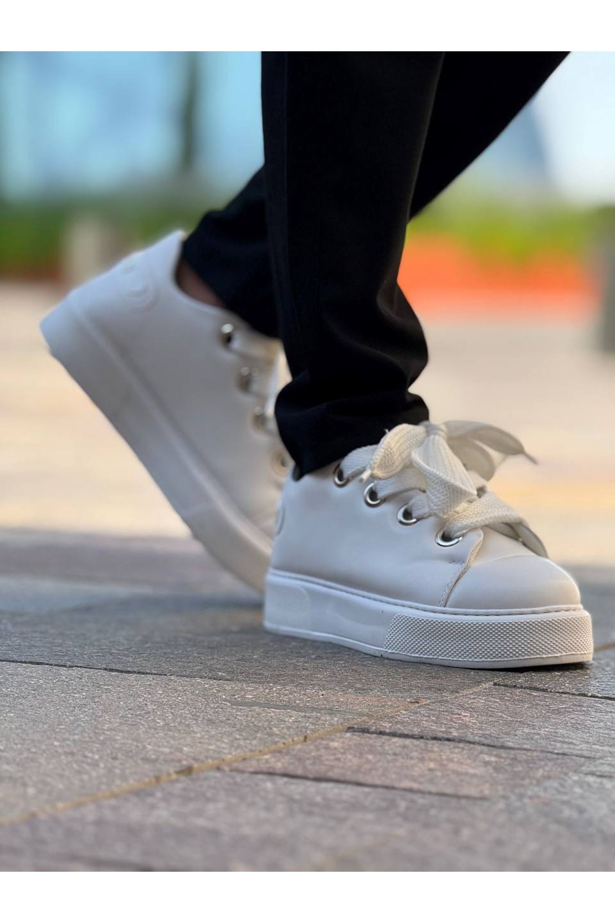 Anjelino Premium Erkek Günlük Sneaker Beyaz
